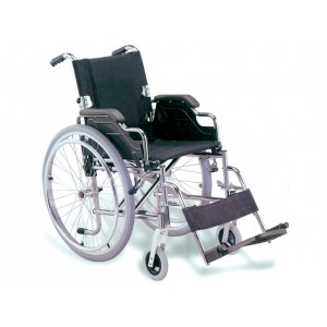 FAUTEUIL ROULANT ROYALE - assise 46 cm - tissu noir