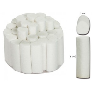 ROULEAUX  DE  COTON  - 1  x  3.8 cm