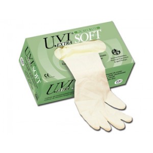 GANTS  EN  VINYLE  -  non poudrés - élastiques - petit