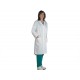 TABLIER MÉDICAL BLANC 100% COTON - femme - taille 44