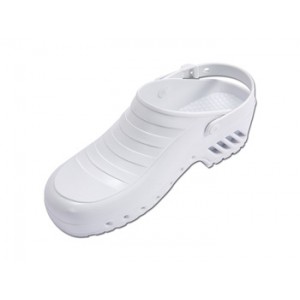 SABOTS  PROFESSIONNELS  GIMA  -  EMPEIGNE  SANS  TROUS - 40 - 41 - blancs avec bride