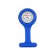 MONTRE INFIRMIÈRE EN SILICONE - ronde - bleue