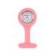 MONTRE INFIRMIÈRE EN SILICONE - ronde - rose