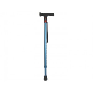 CANNE AVEC  LUMIERE  DE  SECURITE  -  femme  -  bleu