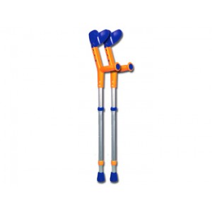 BÉQUILLES  TIKI  -  bleu - orange