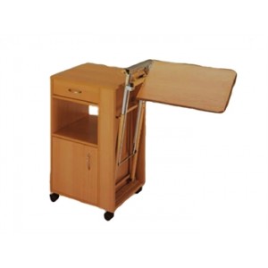 TABLE DE CHEVET EN BOIS plateau hauteur reglable 