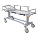 CHARIOT BRANCARD PROFESSIONNEL avec barrieres laterales et support pour bouteille d' oxygene