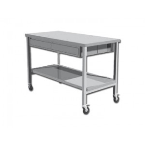 TABLE  DE  TRAVAIL  EN  INOX