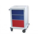 CHARIOT MODULAIRE acier peint avec 2+1 tiroirs