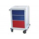 CHARIOT MODULAIRE acier peint avec 2+1 tiroirs