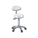 TABOURET avec dossier - blanc
