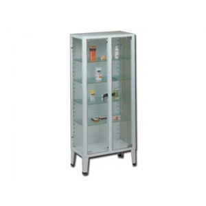 ARMOIRE  -  2 portes  -  verre tempéré