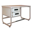 BUREAU 130x71 cm - avec 2 tiroirs