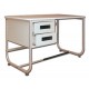 BUREAU 130x71 cm - avec 2 tiroirs
