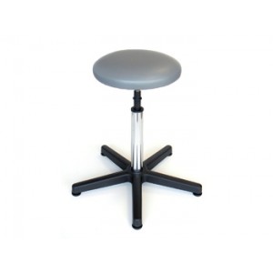 TABOURET  - siège matelassé sur pieds - gris