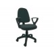 CHAISE CUNEO avec accoudoirs - skai - noire