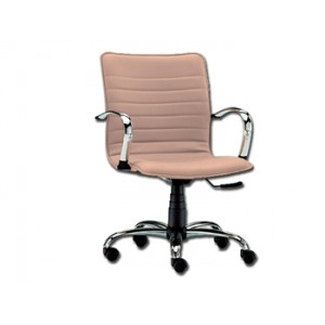 FAUTEUIL  ELITE  DOSSIER  BAS  -  skai  -  beige