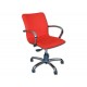 FAUTEUIL ELITE DOSSIER BAS - tissu - rouge