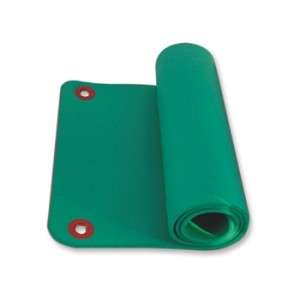 TAPIS POUR EXERCICES AVEC ANNEAU POUR  ACCROCHER  180x60xh1,6 cm  -  vert