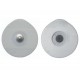ÉLECTRODES JETABLES EN MOUSSE DE POLYÉTHYLÈNE 48-50 mm - ovales - adulte