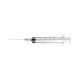 SERINGUES 3 PIÈCES AVEC AIGUILLE 21G - 20 ml CL Excentrique
