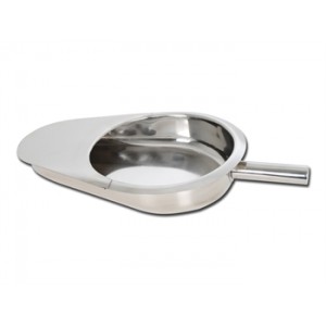 BASSIN INOX TYPE FRACTURE 418x292x85 mm - poignée en tube