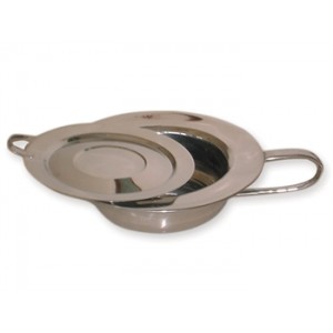 BASSIN INOX ROND AVEC COUVERCLE 320x85 mm