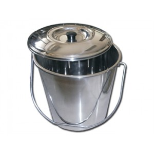 SEAU INOX AVEC COUVERCLE 12 l