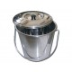 SEAU INOX AVEC COUVERCLE 12 l