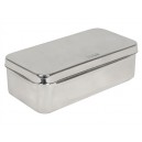BOÎTE EN ACIER INOXYDABLE - 20x10x6 cm