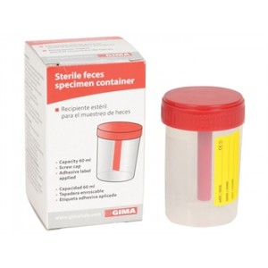 RÉCIPIENT PRODUITS BIOLOGIQUES 60 ml avec boite - stérile