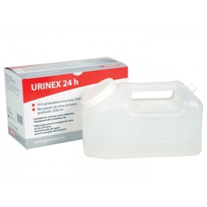CONTENEUR URINAIRE 24 HEURES 2500 ml avec boite
