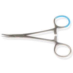 PINCE  HÉMOSTATIQUE  HALSTEAD - MOSQUITO STÉRILE - courbe - 12,5 cm