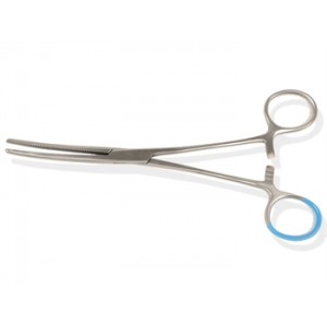 PINCE  DE  PÉAN  STÉRILE - courbe - 18 cm