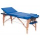 TABLE DE MASSAGE EN BOIS À 3 SECTIONS - bleue