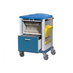 CHARIOT  COMBO  -  porte dossiers + films radiographiques