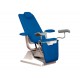 FAUTEUIL GYNÉCOLOGIQUE GYNEX avec support pour rouleau-bleu