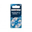 RAYOVAC 675 - PILES AUDITIVES ZINC-AIR - sans mercure