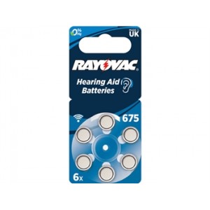 RAYOVAC 675  PILES AUDITIVES ZINC-AIR  sans mercure