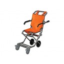 CHAISE D'ÉVACUATION - orange/chromé