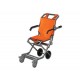 CHAISE D'ÉVACUATION - orange/chromé